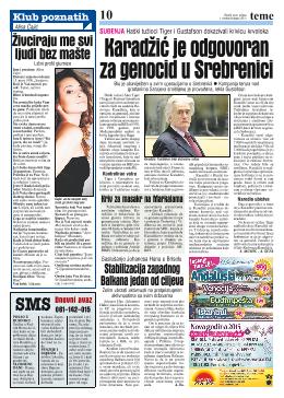 Karadžić je odgovoran za genocid u Srebrenici 
