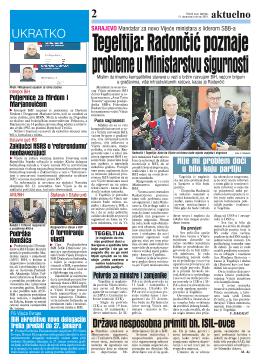 Tegeltija: Radončić poznaje probleme u Ministarstvu sigurnosti 